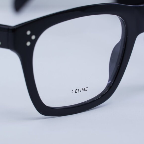 Final Price! Celine CL50119I 001 Shiny Black Eyeglasses 52mm - Picture 6 of 11